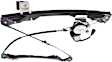 Front And Rear, Driver Side Power Window Regulator, With Motor