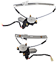 Front And Rear, Passenger Side Power Window Regulator, With Motor