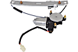 Front and Rear, Driver and Passenger Side Power Window Regulator, With Motor