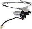 Front and Rear, Driver and Passenger Side Power Window Regulator, With Motor