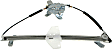 Front, Driver and Passenger Side Power Window Regulator, With Motor