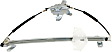 Front, Driver and Passenger Side Power Window Regulator, With Motor