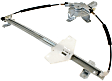 Front, Driver and Passenger Side Power Window Regulator, With Motor