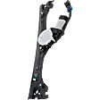 Front, Driver and Passenger Side Power Window Regulator, With Motor