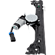 Front, Driver and Passenger Side Power Window Regulator, With Motor