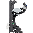 Front, Driver and Passenger Side Power Window Regulator, With Motor
