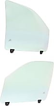 Front, Driver and Passenger Side Door Glasses, Clear, 4-Door, Crew Cab Pickup/4-Door, Sport Utility, Replaces NAGS No. DD09870 GTYN, DD09871 GTYN