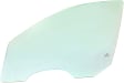 Front, Driver and Passenger Side Door Glasses, Green Tint, Replaces NAGS No. DD09522 GTNN, DD09523 GTNN