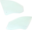 Front, Driver and Passenger Side Door Glasses, Green Tint, Replaces NAGS No. DD10919 GTNN, DD10920 GTNN