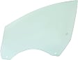 Front, Driver and Passenger Side Door Glasses, Green Tint, Replaces NAGS No. DD12053 GTNN, DD12054 GTNN