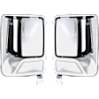 2005 Ford F-250 Super Duty - Rear, Driver and Passenger Side Chrome Exterior Door Handle, Without Key Hole, 4-Door, Crew Cab Pickup