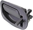 Rear, Driver and Passenger Side Interior Door Handles, Textured Black, Without Door Lock Hole, Extended Cab Pickup