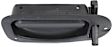 Rear, Driver and Passenger Side Interior Door Handles, Textured Black, Without Door Lock Hole, Extended Cab Pickup
