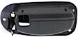 Rear, Driver and Passenger Side Interior Door Handles, Textured Black, Without Door Lock Hole, Extended Cab Pickup
