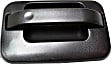 Rear, Driver and Passenger Side Textured Black Exterior Door Handle, Without Key Hole