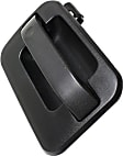 Rear, Driver and Passenger Side Textured Black Exterior Door Handle, Without Key Hole