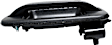 Rear, Driver and Passenger Side Textured Black Exterior Door Handle, Without Key Hole