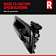 Rear, Driver and Passenger Side Textured Black Exterior Door Handle, Without Key Hole
