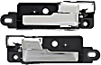 Rear, Driver and Passenger Side Interior Door Handles, Chrome, with Door Lock Button, Sedan