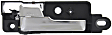 Rear, Driver and Passenger Side Interior Door Handles, Chrome, with Door Lock Button, Sedan