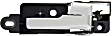 Rear, Driver and Passenger Side Interior Door Handles, Chrome, with Door Lock Button, Sedan