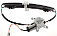 Rear, Driver and Passenger Side Power Window Regulator, With Motor