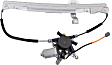 Rear, Driver and Passenger Side Power Window Regulator, With Motor