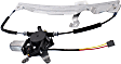 Rear, Driver and Passenger Side Power Window Regulator, With Motor