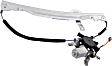 Rear, Driver and Passenger Side Power Window Regulator, With Motor