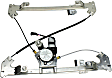 Rear, Driver and Passenger Side Power Window Regulator, With Motor
