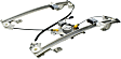 Rear, Driver and Passenger Side Power Window Regulator, With Motor