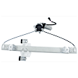 Extended Cab Pickup Front and Rear, Driver and Passenger Side Power Window Regulator, With Motor