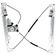 Extended Cab Pickup Front and Rear, Driver and Passenger Side Power Window Regulator, With Motor