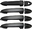 2010 Mazda Tribute GS - Front and Rear, Driver and Passenger Side Textured Black Exterior Door Handle, Front Driver Side - With Key Hole; Front Passenger Side and Rear Driver and Passenger Side - Without Key Hole, Sport Utility