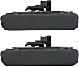 Rear, Driver and Passenger Side Smooth Black Exterior Door Handle, Without Key Hole