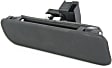 Rear, Driver and Passenger Side Smooth Black Exterior Door Handle, Without Key Hole