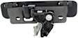 Rear, Driver and Passenger Side Smooth Black Exterior Door Handle, Without Key Hole