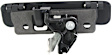 Rear, Driver and Passenger Side Smooth Black Exterior Door Handle, Without Key Hole