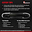 Rear, Driver and Passenger Side Smooth Black Exterior Door Handle, Without Key Hole