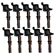 Ignition Coils, Set Of 10, For Models with Brown Coil Boots