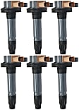 Ignition Coils, Set Of 6, 6 Cylinder, 3.5L Engine