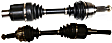 Front, Driver and Passenger Side Axle Assemblies, Non-ABS, Automatic Transaxle