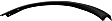 2013-2016 Ford Escape - Rear, Driver and Passenger Side Fender Trim, Textured Black