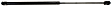 Driver and Passenger Side Trunk Lid Lift Supports, 11.55 in. Compressed Length, 19.1 in. Extended Length