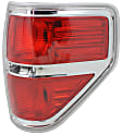Driver and Passenger Side Tail Lights, Without bulb(s), Halogen, CAPA CERTIFIED