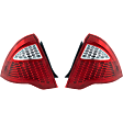 Driver and Passenger Side Halogen Tail Light, Without bulb(s), OE Replacement, CAPA Certified