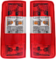 Driver and Passenger Side Halogen Tail Light, With bulb(s), OE Replacement, CAPA Certified