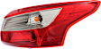 Passenger Side, Inner and Outer Tail Lights, with Bulb, Halogen, Mounts on Trunk Lid