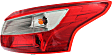 2012 Ford Focus - Passenger Side, Inner and Outer Halogen Tail Light, With bulb(s), 4-Door, Sedan, Mounts On Trunk Lid and Body, OE Replacement, CAPA Certified