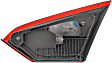 2014 Ford Focus - Driver Side, Inner And Outer Halogen Tail Light, With bulb(s), Mounts on Trunk Lid and Body, OE Replacement